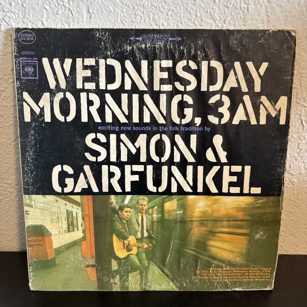 SIMON & GARFUNKEL Wednesday Morning 3AM 1965 Columbia LP CS 9049